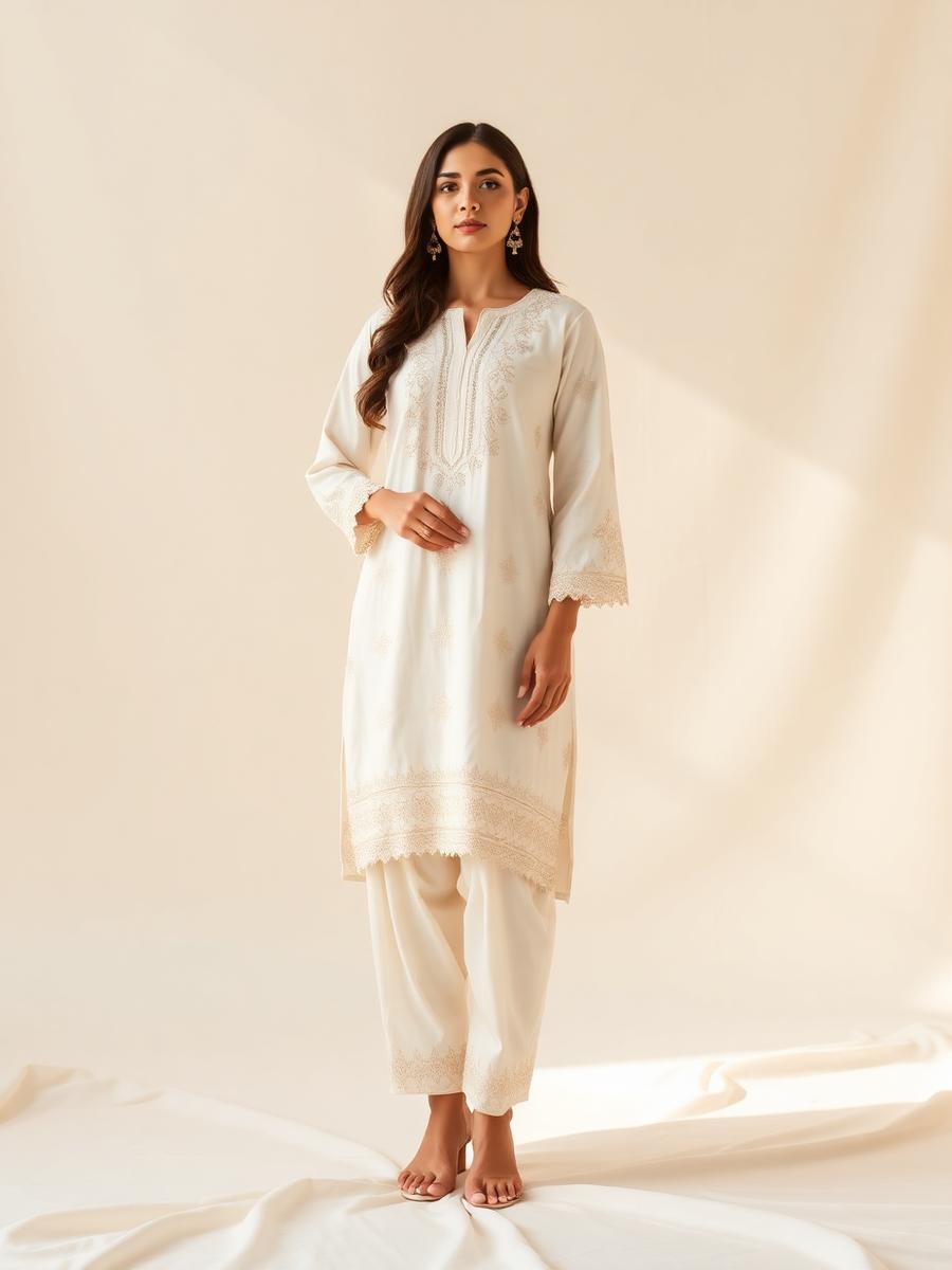 Afsana Ivory Set